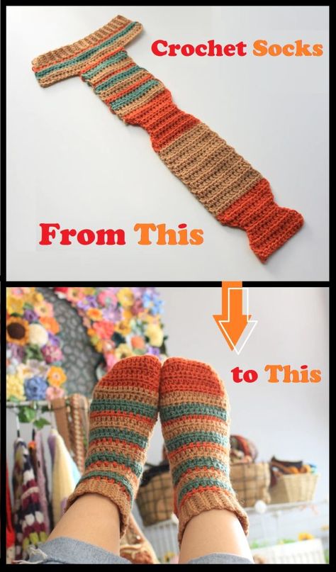 Crochet Socks Tutorial, Easy Crochet Socks, Crochet Socks Pattern, Idee Cricut, Crochet Slipper Pattern, Modest Summer, Aesthetic Crochet, Crochet Design Pattern, Dresses Cute