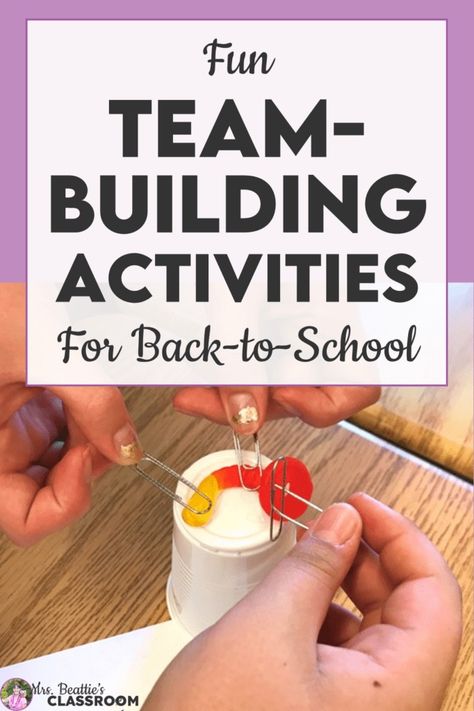 Fun Team-Building Activities and Icebreakers for Back-to-School Building Stamina In The Classroom, Class Get To Know You Activities, Ideas For Workshop, Fun School Projects, Classroom Icebreakers Middle School, Stem Ice Breaker Activities, Middle School Team Building Games, Class Team Building Activities For Kids, Class Review Games