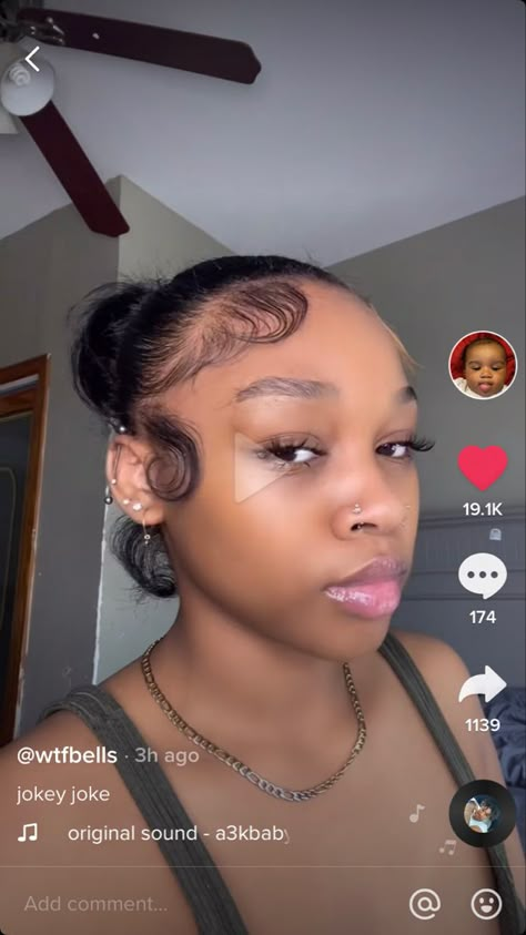 Cute Ponytail Hairstyles For Black Women Natural Hair, Relaxed Hair Sleek Bun, Low Bun No Part, Small Bun Black Women, Sleek Ponytail Black Women Natural Short Hair, Hair Ponytail Styles Natural, Lace Front Human Hair Wigs Black Women, Carmenaminaa Hairstyles, Middle Slick Back Bun