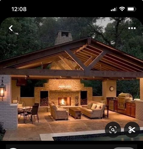 Pool Gazebo, Design Per Patio, Pool House Designs, Contemporary Patio, Outdoor Pavilion, Backyard Fireplace, Pergola Design, Backyard Pavilion, Built In Grill