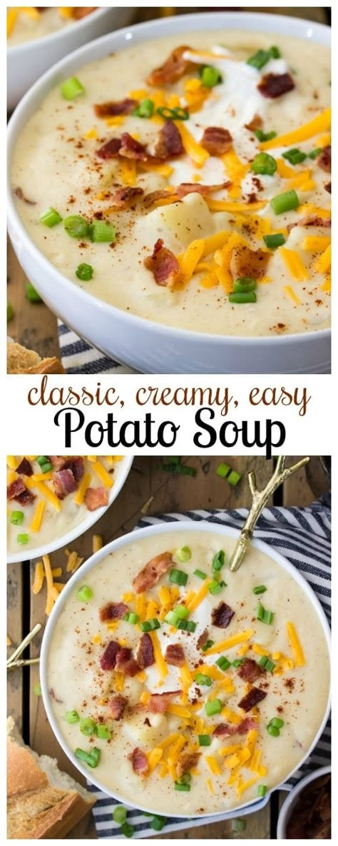 Ultimate Potato Soup Recipe, Creamy Potato Soup Recipe, Soup Recipe Easy, Best Potato Soup, Potato Soup Easy, Creamy Potato Soup, Potato Soup Recipe, Creamy Potato, Soup Dinner