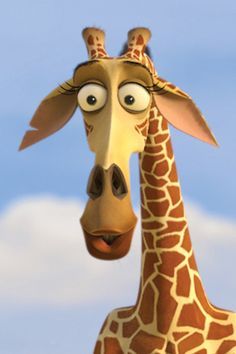 Moto Moto Madagascar, Madagascar Giraffe, Madagascar Movie Characters, Madagascar Party, Rugrats Cartoon, Madagascar Movie, Giraffe Pictures, Giraffe Wall Art, Giraffe Decor