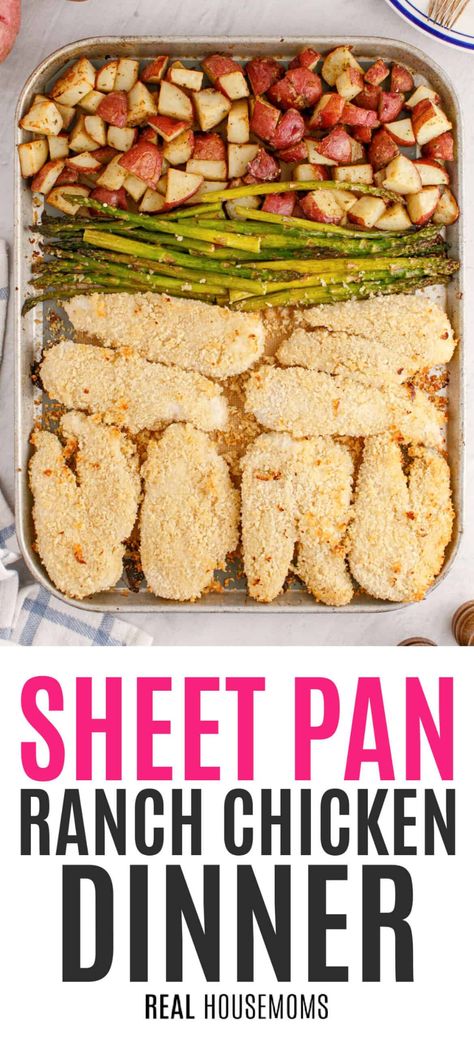 One Pan Ranch Chicken And Potatoes, Easy One Sheet Pan Meals Chicken, Quick Easy Sheet Pan Dinners, Cookie Sheet Recipes Dinner, Easy Sheet Pan Chicken Recipes, Chicken Tray Bake Recipes Sheet Pan, Healthy Recipes Sheet Pan, Sheet Pan Ranch Chicken And Potatoes, Oven Pan Meals