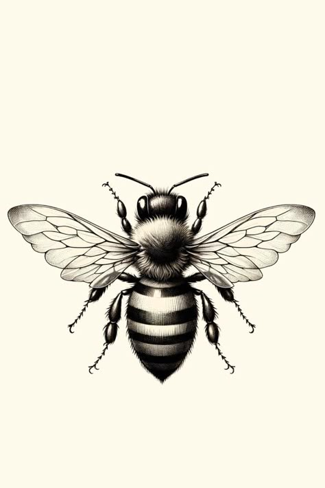 Black And Grey Bee Tattoo, Big Bee Tattoo, Kelly Stanford, Bee Tattoo Men, Honey Bee Tattoos, Honey Bee Tattoo Ideas, Bees Tattoo, Bugs Tattoo, Honeybee Tattoo