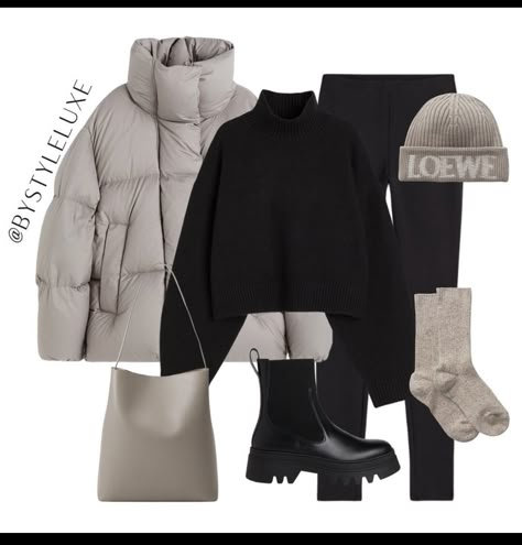 Outdoor Outfit Ideas, Bad Clothing, Grey Puffer Coat, Coat Styling, Shop The Outfit, Grey Puffer, Diy Winter, Trendy Outfits Winter, Winter Apparel