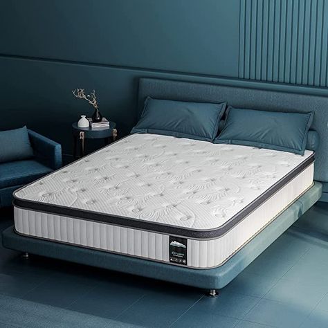 Queen Mattress, Serweet 10 Inch Hybrid Memory Foam Mattress, Individually Pocketed Innerspring Queen Mattress in a Box, Medium Firm Bed for Pressure Relief, CertiPUR-US Certified, 100-night Trial Mattress Twin, Full Size Mattress, Full Mattress, Mattress In A Box, Hybrid Design, Firm Mattress, Hybrid Mattress, Memory Foam Pillow, Twin Mattress