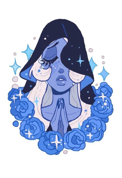 Blue Diamond Tattoo Steven Universe, Blue Diamond Steven Universe, The Great Diamond Authority, Great Diamond Authority, Diamond Authority, Universe Drawing, Universe Wallpaper, Steven Universe Diamond, Steven Universe Wallpaper