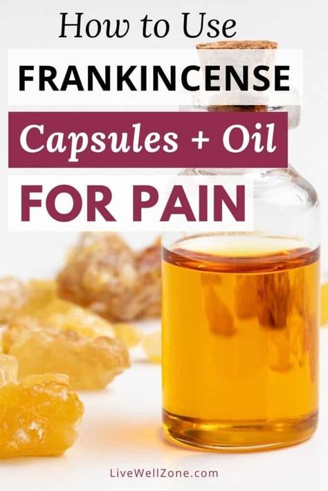 When it comes to essential oils for pain and inflammation, frankincense or boswellia, is one of the most researched. This article explains which variety of frankincense is best for pain relief, the benefits of frankincense for inflammation and how to use frankincense extract essential oil as a natural remedy for pain. Frankensence Oil Uses, Essential Oils For Shingles, Benefits Of Frankincense, Frankincense Essential Oil Benefits, Essential Oils For Inflammation, Frankincense Essential Oil Uses, Frankincense Oil Uses, Pain Relief Essential Oils, Frankincense Benefits