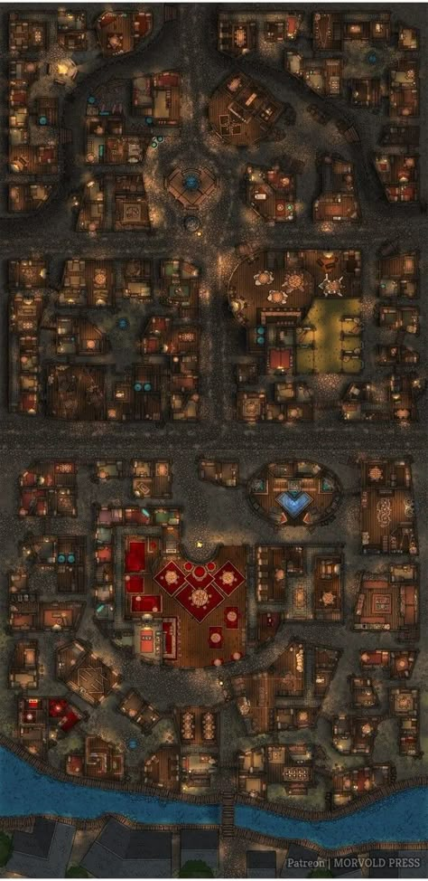 Dnd 5e City Battle Map, Fantasy City Map Dungeons And Dragons, Large City Map Dnd, D&d Tower Map, Dwarven City Battlemap, Dnd City Battle Map, Dungeon Maps Underground, Dnd World Maps, Underground City Map