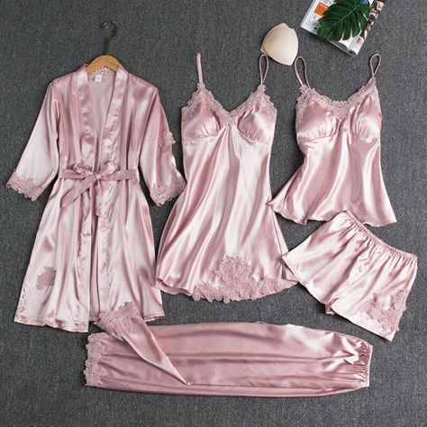 ecd62de20ea67e1c2d933d311b08178adesc44604794ri Silk Pajamas Women, Pyjama Satin, Silk Pajama, Satin Sleepwear, Night Gowns, Silk Pajama Set, Silk Lingerie, Women's Pajamas, Satin Pyjama Set