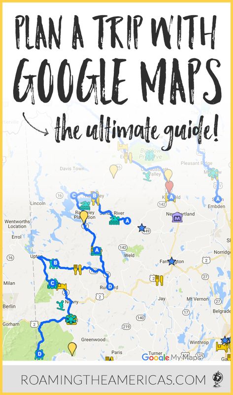 The ultimate guide to planning a trip with Google My Maps | Google Maps trip planner | how to create a custom map with pins | road trip planning | travel tips and organization | how to use Google Maps to plan a trip @roamtheamericas #roadtrip #roadtripusa #traveltips Travel Outfit Spring, Road Trip Map, My Maps, Trip Planner, Plan A Trip, Road Trip Planning, Planning A Trip, Travel Maps, Packing Tips For Travel