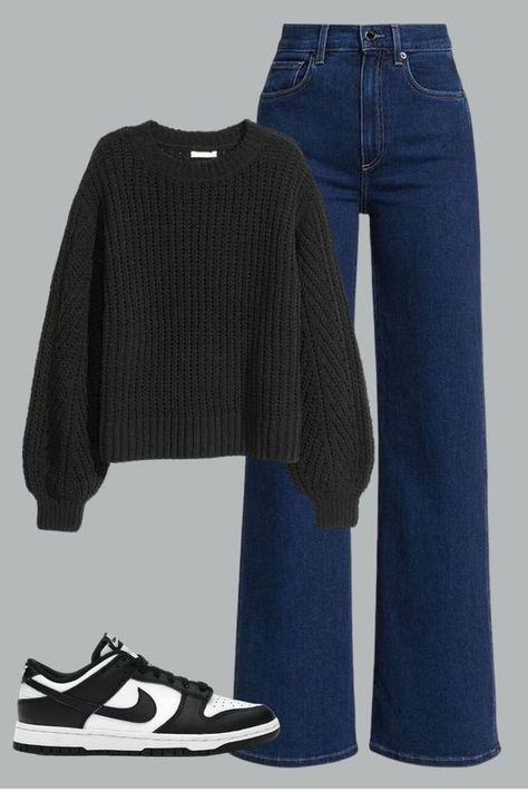 Casual College Outfits, Winter Fashion Outfits Casual, Casual Preppy Outfits, Trendy Outfits For Teens, Everyday Fashion Outfits, Neue Outfits, Casual Day Outfits, Quick Outfits, Easy Trendy Outfits