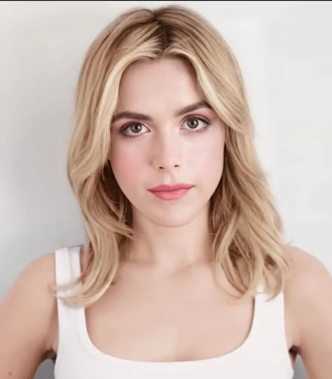 Charlotte Barnes daughter of Bucky and yelena Kiernan Shipka Photoshoot, Kiernan Shipka Aesthetic, Kiernan Shipka Hair, Bucky And Yelena, Myrcella Baratheon, White Tank Top Outfit, Halloween Party Music, Karen Black, Tank Top Outfit