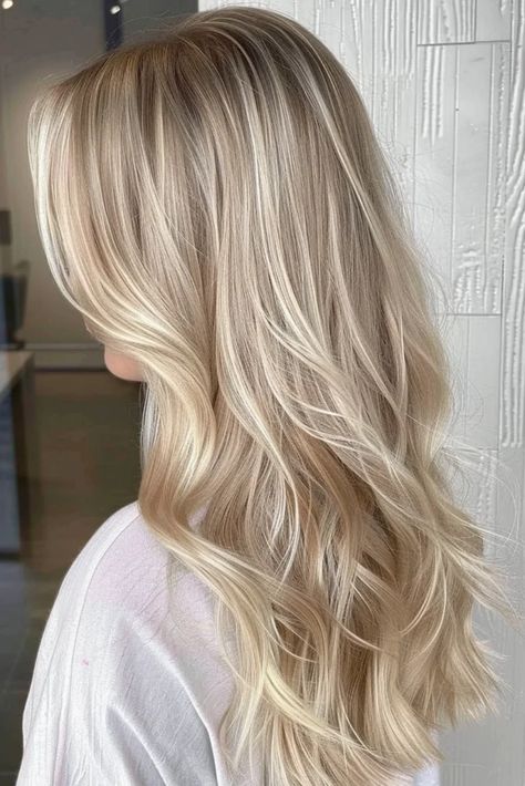 Babylights Vs Balayage: Which Trend Wins For Best Hair Glow-Up In 2024? Clean Blonde Hair Balayage, Balayage Ideas Blondes, Straight Blonde Balayage Hair, Wedding Hair Color Blonde, Ice Blonde Hair Highlights, Blond Colors For Hair, Natural Low Maintenance Blonde, Blonde Balayage 2024 Trends, Hair Blonde Highlights 2024