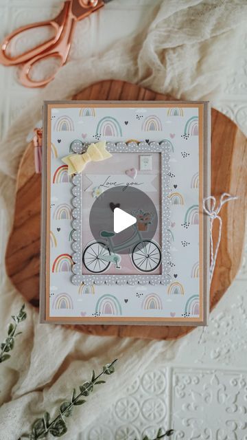 Julia on Instagram: "New 5x7“ folio mini album Tutorial by @elimariestudios „Rainbow Avenue“ paper collection by @americancrafts Song (love this one!!!): https://www.epidemicsound.com/track/vh3i7STni9/ #minialbumfolio #minialbumscrapbook #minialbum #scrapbooking #americancrafts" Mini Album Folio, Mini Folio Album Tutorial, Scrapbook Albums Tutorial, Mini Album Scrapbooking, Mini Album Ideas, Mini Scrapbook Album, Album Tutorial, Mini Album Tutorial, Scrapbook Tutorial