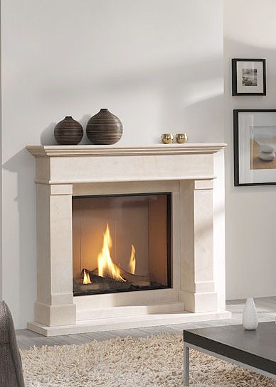 Gas Fire Fireplace Painting Ideas, Gas Fires And Surrounds, Fireplace Living Rooms, Fireplace Mantle Decor With Tv, Mantle Decor With Tv, Cream Fireplace, Gas Fireplace Ideas Living Rooms, Fireplace Painting, Modern Fireplace Ideas Living Rooms