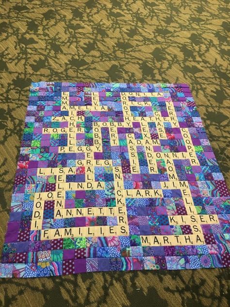 Scrabble Quilt, Puzzle Quilt, Kaffe Fassett Quilts, Signature Quilts, Textile Wall Art, Landscape Quilts, Strip Quilts, Quilt Block Tutorial, Diy Quilt