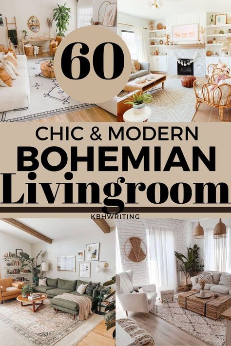 60 Modern Boho Living Room Decor Ideas Modern Hobo Living Room, White Boho Living Room Bohemian Style, Modern Boho Sitting Room, Black And White Boho Decor, Modern Boho Living Room Grey Couch, Modern Style Living Room Ideas, Boho Living Room Gray Couch, Black And White Boho Living Room, Mid Century Modern And Boho