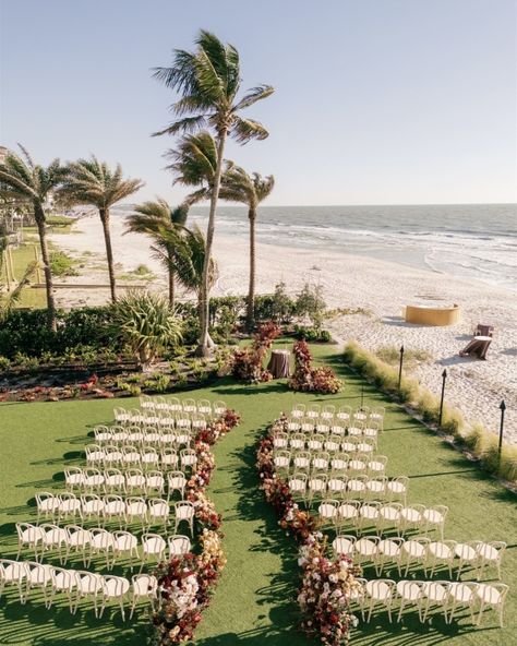 Ethereal Beach Wedding in Florida | Real Wedding: Katie & Alex Georgia Beach Wedding, Fairytale Beach Wedding, Outdoor Florida Wedding, Florida Airbnb Wedding, Intimate Wedding Beach, Classy Beach Wedding, Tropical Garden Wedding, Beach Wedding Sunset, Luxury Beach Wedding