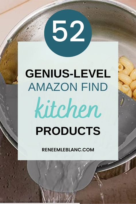 The best Amazon products that are genius level kitchen gadgets! These amazon must haves are perfect for organizing and designing your kitchen. Interesting Amazon Finds, Things On Amazon You Need, Best Amazon Kitchen Products, Most Popular Items Sold On Amazon, Best Amazon Kitchen Gadgets, Amazon Kitchen Hacks, Best Home Gadgets, Awesome Amazon Finds, Kitchen Organization Amazon