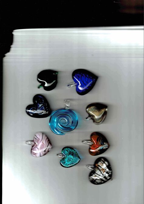 Glass Blown Necklace, Glass Pendants Jewelry, Blown Glass Jewelry, Glass Work, Dark Heart, Glass Heart, Glass Necklace, Christmas Wishlist, Glass Jewelry