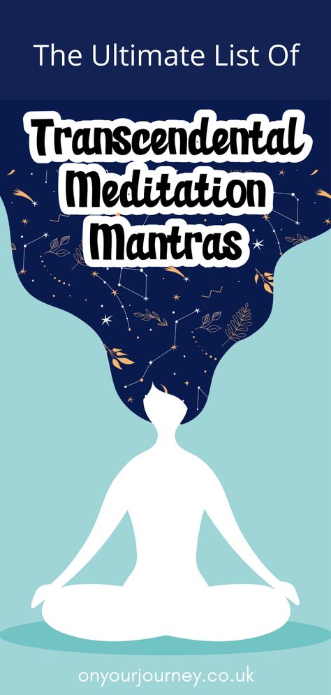 Transcendental Meditation Mantra, Transcendental Meditation Technique, Silent Meditation, Om Mantra, Types Of Meditation, Transcendental Meditation, Energy Healing Spirituality, Meditation Mantras, Deep Meditation