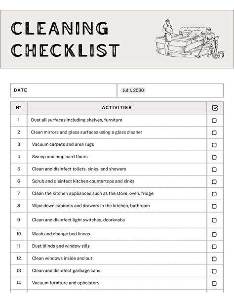 DAILY CLEANING CHECKLIST Dusting Blinds, Daily Cleaning Checklist, How To Clean Mirrors, Photo Collage Maker, Todo List, Collaborative Learning, Learning Management System, Daily Cleaning, Cleaning Checklist