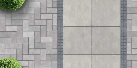 Interlocking Trends Lineup: Interlocking Pavers Design Ideas | Grand River Stone Ltd. Garden Ideas Driveway, Paver Ideas, Interlocking Pavers, Diy Patio Pavers, Pavement Design, Permeable Paving, Paving Pattern, Paving Ideas, Permeable Pavers