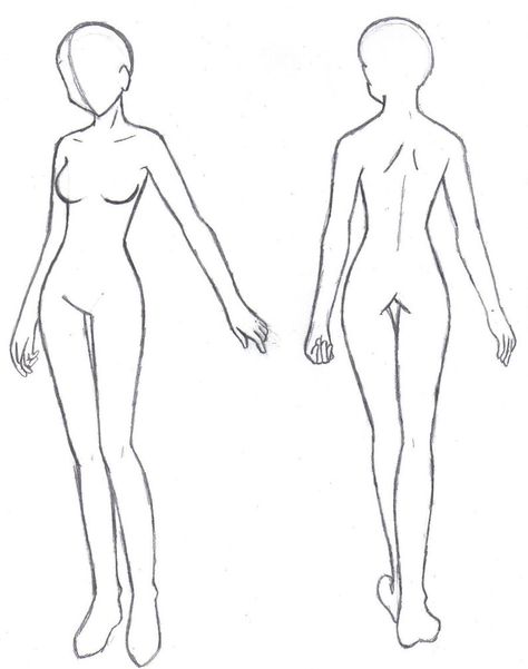 Back and Front Character Ref by Beta-Type-Jakuri on DeviantArt Female Character Template, Back Body Sketch, Sketch Template, Body Template, Character Design Cartoon, Fashion Design Template, Model Sketch, Lovely Pictures, Body Sketches