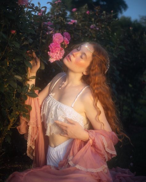 Dream a little dream for me. In frame: @emily.grondine #princess #rosegarden #fantasyphotography #fairytale #enchantedkingdom #etherealphotography Fairy Portrait Photography, Fairytail Photoshoot, Dnd Photoshoot, Dreamy Photoshoot Fairytale, Fairytale Aesthetic Outfits, Fairy References, Beautiful Photoshoot Ideas Portraits, Fairy Reference, Fairy Photoshoot Ideas