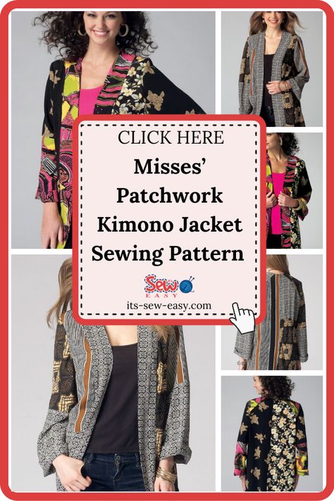 Kimono Jacket Pattern Free, Diy Clothes Kimono, Refashion Clothes Upcycling, Kimono Pattern Free, Kimono Jacket Sewing Pattern, Kimono Jacket Pattern, Quilted Jacket Pattern, Recycled Kimono, Sewing Top