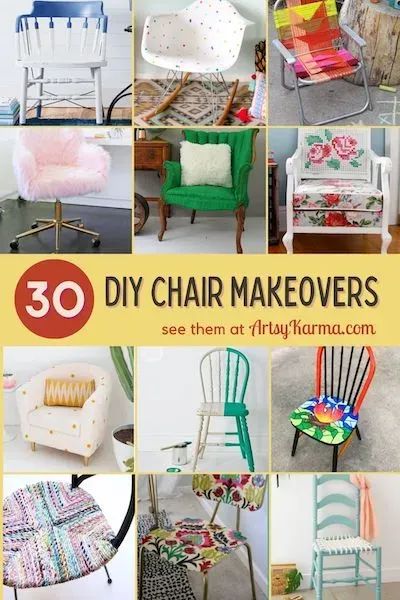 Diy Painted Chairs Ideas, Old Chairs Repurposed Diy Projects, Vinyl Chairs Makeover, Painting Old Chairs, Chair Makeover Ideas, Wooden Chair Makeover, Painted Chairs Diy, Vintage Chairs Makeover, Wood Chair Makeover