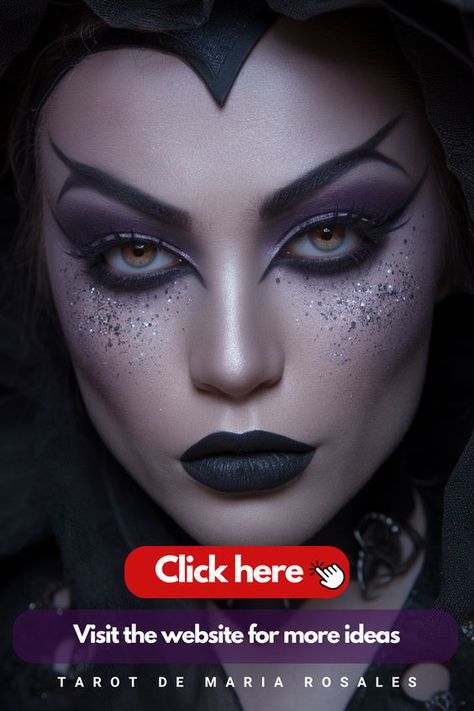 Get ready to cast a spell this Halloween with 13 bewitching witch makeup looks! From dark gothic vibes to glam sorcery, these ideas will take your costume to the next level. Dare to stand out and make Halloween 2024 your magical runway! #WitchMakeup #Halloween2024 #SpookyGlam Enchanted Witch Makeup, Which Halloween Makeup, Witches Eye Makeup, Creative Witch Makeup, Evil Sorceress Makeup, Raven Witch Makeup, Good Witch Makeup Ideas, Witch Glam Makeup, Dark Witch Halloween Costume