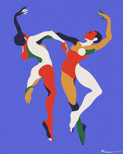 16 – Fubiz Media Dance Graphic, Posca Art, Soyut Sanat Tabloları, Art Et Illustration, Art And Illustration, Art Abstrait, Painting Inspiration, Art Inspo, Art Reference