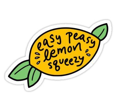 Easy Peasy Lemon Squeezy Sticker #StickerDesign Wanderlust Stickers, Easy Peasy Lemon Squeezy, Sticker Design Inspiration, Homemade Stickers, Cute Laptop Stickers, Bubble Stickers, Tumblr Stickers, Hydroflask Stickers, Mellow Yellow