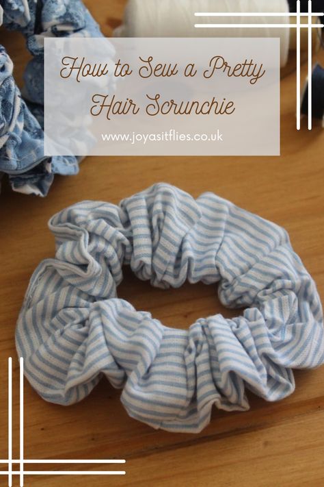 How to Sew a Simple Hair Scrunchie Tshirt Hair Towel Diy, Sew Scrunchies Diy, Diy Hair Scrunchies Tutorials, Scrunchie Sewing Pattern, How To Sew Scrunchies, How To Make Scrunchies At Home, Scrunchies Diy How To Make, How To Sew A Scrunchie, How To Make Scrunchies Tutorials