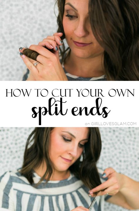 Diy Hair Trim, Cut Split Ends, Celebrity Pixie Cut, Trim Your Own Hair, Cut Own Hair, Cut Your Own Hair, Haircuts 2024, Split Ends Hair, How To Cut Your Own Hair