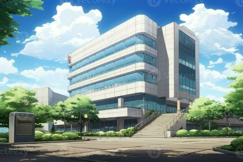 Office building concept anime visual novel game. Generate Ai Office Building Concept, Anime Buildings Background, Anime Visual Novel, Visual Novel Game, The Office Building, Novel Game, Office Background, Building Concept, Novel Games