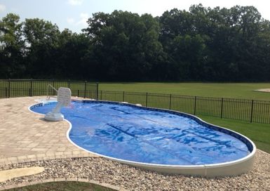 Semi Inground Pool Deck, Radiant Pools, Inground Pool Landscaping, Semi Inground Pools, Best Above Ground Pool, Swimming Pool Decks, Pools Backyard Inground, Above Ground Pool Landscaping, Swimming Pools Inground