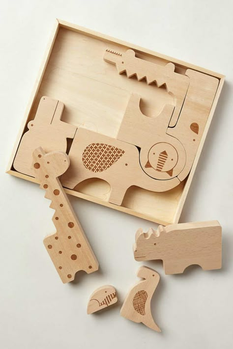 Wooden Toys Plans, Simple Toys, Woodworking For Kids, Animal Puzzle, Kids Wooden Toys, Wood Puzzles, Wooden Animals, Montessori Toys, Wood Toys