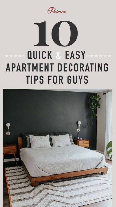 Single Man Bedroom, Bachelor Apartment Decor, Guys Apartment, Bachelor Room, Masculine Apartment, Mens Apartment Decor, Bachelor Bedroom, Simple Apartment Decor, Men’s Bedroom Ideas