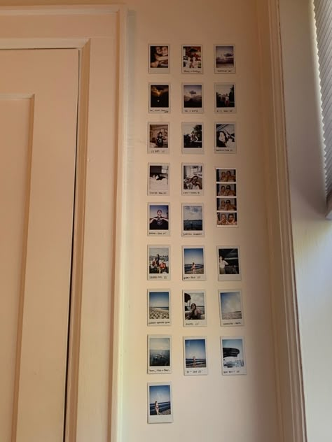 Polaroid Wall, Deco Studio, Uni Room, Dorm Inspo, Room Redesign, Redecorate Bedroom, Cozy Room Decor, Dreamy Room, Room Deco