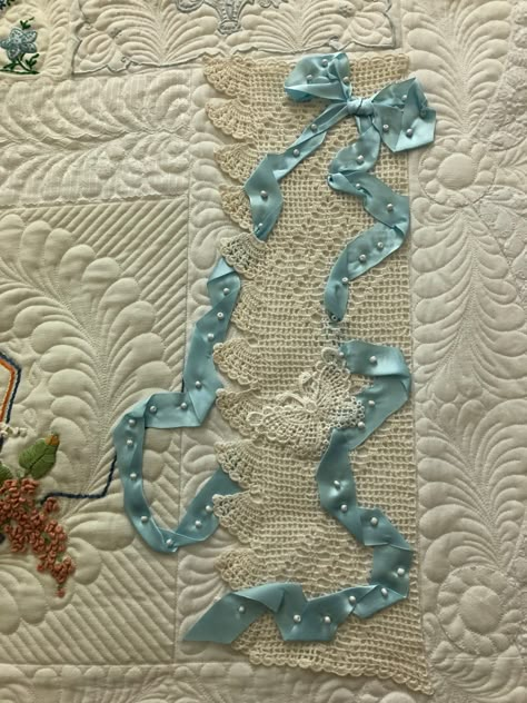 The Making of the Blue and White Mostly Vintage Linens Quilt Part 4 of 4! – Rhonda Dort Quilted Houses, Wedding Dress Quilt, Handkerchiefs Crafts, Vintage Handkerchiefs Crafts, Fabric Manipulations, Handkerchief Crafts, Ribbon Quilt, Meeting Ideas, Crazy Quilt Blocks