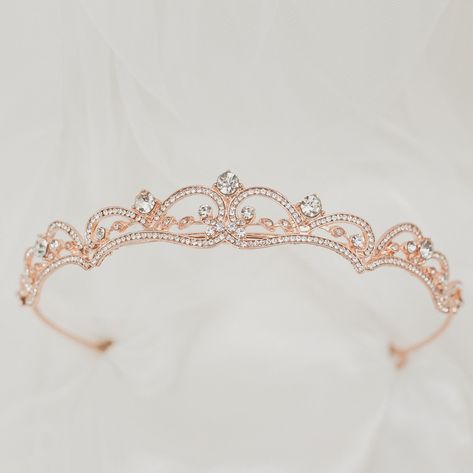 Flower Girl Tiara, Girls Tiara, Rose Gold Tiara, Crystal Crown Wedding, Silver Head Piece, Beautiful Tiaras, Gold Tiara, Rose Gold Pink, Wedding Tiara