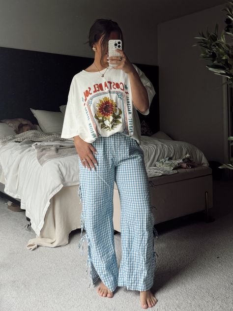 Women Y2K Pajama Pants Bow Tie … curated on LTK Pajama Pants Outfit Aesthetic, Pajama Outfits For School, Pj Pants Outfit, Stay At Home Mom Style, Pajama Pants Outfit, Comfy Mom Outfits, At Home Mom Outfits, Stay At Home Mom Outfits, Easy Mom Outfits