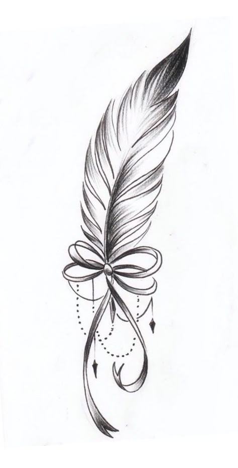 Scroll Tattoos For Women, Tattoo Indian Style, Feather Tattoo Ideas For Women, Plume Tattoo, Tattoo Plume, Atrapasueños Tattoo, Indian Feather Tattoos, Feather Drawing, Feather Tattoo Design