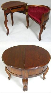 vintage - transforming table Survival Ideas, Desk And Chair, Victorian Furniture, Funky Furniture, Beautiful Furniture, Design Case, Unique Furniture, Victorian Homes, Hedges