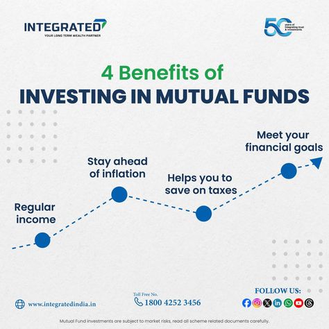 Unlock the potential of your investments with mutual funds! 💸📈 From generating regular income to staying ahead of inflation, mutual funds offer a range of benefits. Start your investment journey with us and meet your financial goals with confidence. 🌟 #Investment #MutualFunds #sip #financialplanning #WealthManagement #integratedenterprises Investment Format, Mutual Funds Investing, Market Risk, Mutual Funds, Wealth Management, Financial Goals, Financial Planning, Meet You, Investment