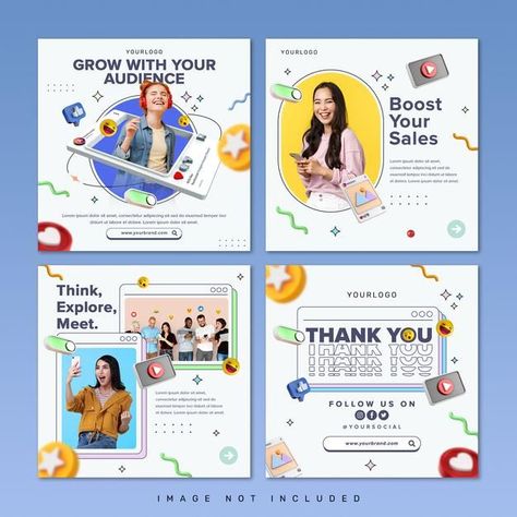 Canva Ideas Design Template, Social Media 2023, Agency Instagram, Social Media Campaign Design, Instagram Poster, Promo Flyer, Instagram Post Design, Desain Buklet, Graphisches Design