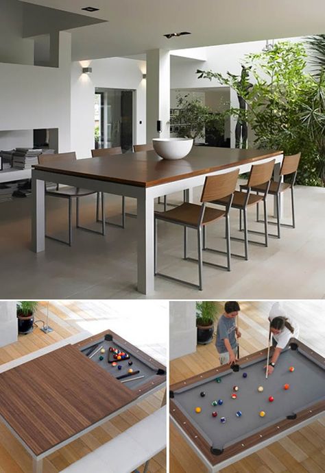 Fusion Dining And Pool Table Outdoor Pool Table, Pool Table Dining Table, Pool Table Room, Playing Pool, Rustic Dining Furniture, Pool Tables, Folding Furniture, Games Room, Outdoor Dining Furniture